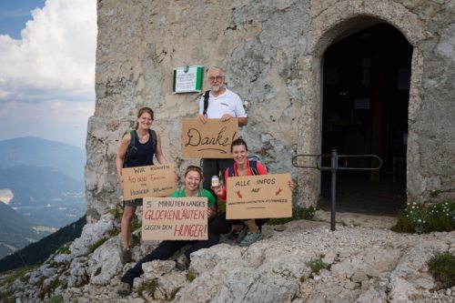 Caritasdirektor Josef Marketz machte in Europas höchstgelegenen Wallfahrtskirchen auf den Hunger in der Welt aufmerksam und dankt für jede Unterstützung. (Foto: Caritas Kärnten)