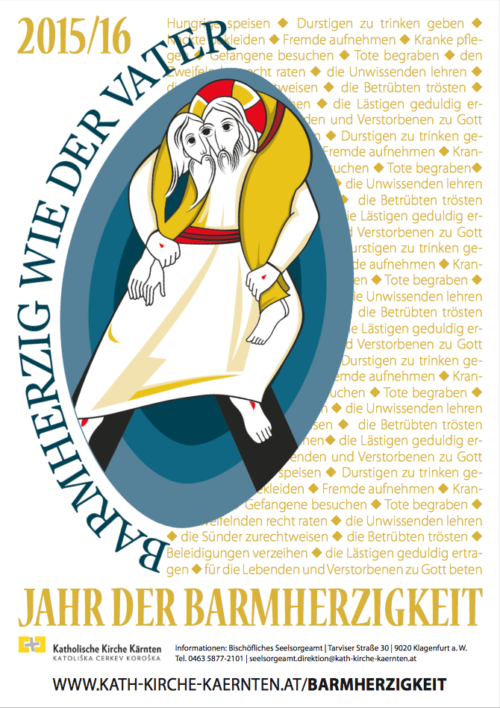 Plakat für das Jahr der Barmherzigkeit (deutsche Version) (© Foto: Internetredaktion / KH Kronawetter)
