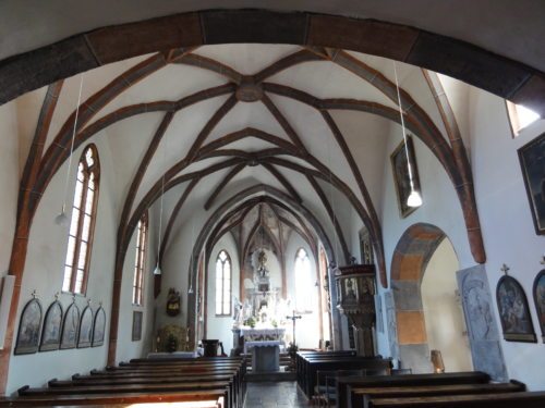Kirchenraum in Feistritz/Bistrica (© Foto: privat)