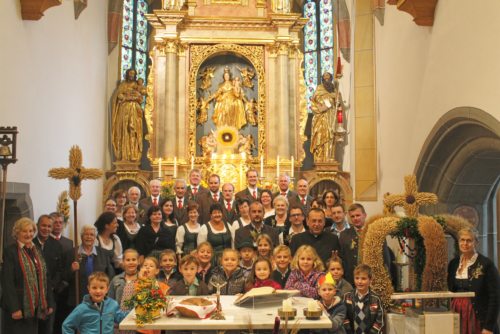 Viele waren in die Pfarrkirche St. Marein gekommen, um für die Ernte des Jahres zu danken (© Foto: Mag. C. Smolle)