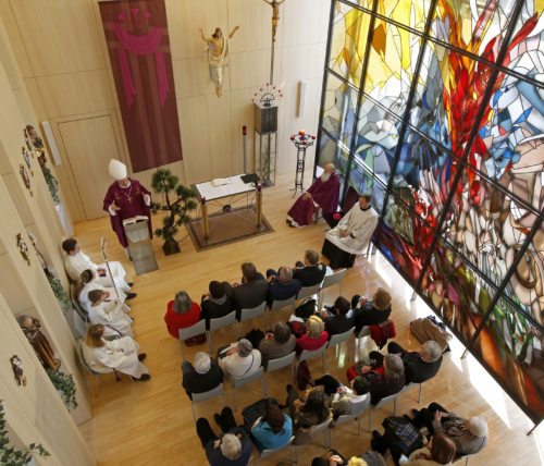Hl. Messe im Rahmen des Pastoralbesuchs am Klinikum 2017 (© Foto: Pressestelle/Eggenberger)