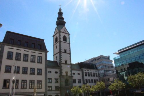 Blick auf die Klagenfurter Domkirche (Dompfarre)