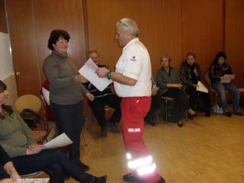 “Herr Hammer vom Roten Kreuz Spittal war wirklich ein Hammer“, so der Kommentar einer Teilnehmerin. (© Foto: Unterlercher)
