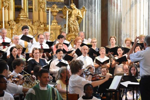 Impressionen “Krönungsmesse“ – Das Festival Musica Sacra 2017 wurde am 9. Juli um 10 Uhr traditionell mit der Krönungsmesse von W. A. Mozart eröffnet.