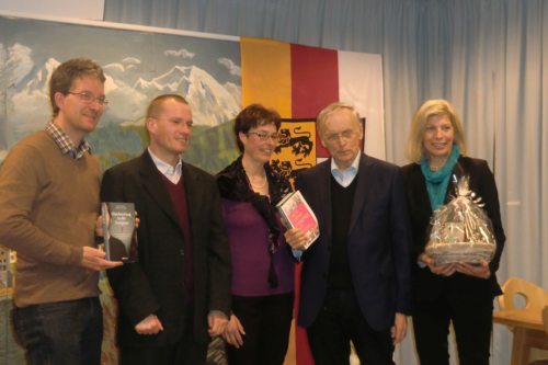 v.l.: Johannes Eder, Pfarrer Robert Wajda, Marion Stabentheiner, Prof. Paul Zulehner, Ingrid Sommer (© Foto: Michael Egartnerr)