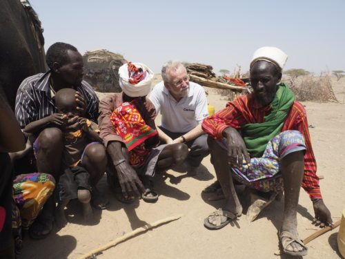 Caritasdirektor Josef Marketz bei seinem Besuch in Marsabit in Kenia (© Foto: Caritas Kärnten)