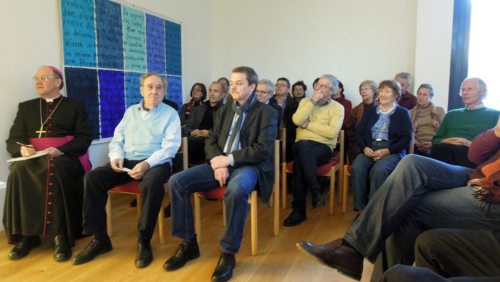 Dialog mit Kunstschaffenden im neuen Pfarrgemeindehaus in Mieger/Medgorje (© Foto: KH Kronawetter / Internetredaktion)