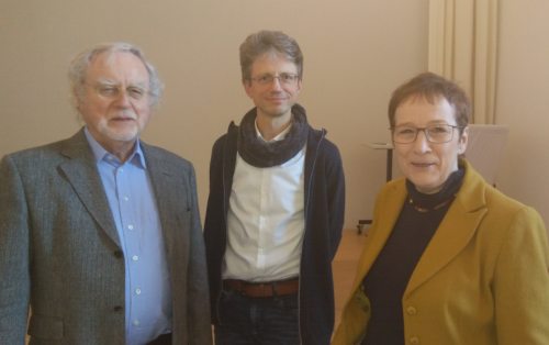 Prof. Dr. Karl Berkel mit Dr. Hennersperger und Mag. Rosenzopf-Jank (© Foto: Michael Kapeller)