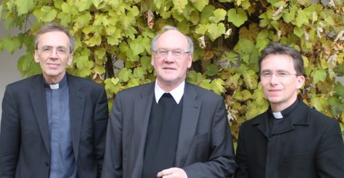 Michael Schneider SJ, Bischof Alois Schwarz und Subregens Richard Pirker beim Studientag in St. Georgen (© Foto: Sedlmaier)