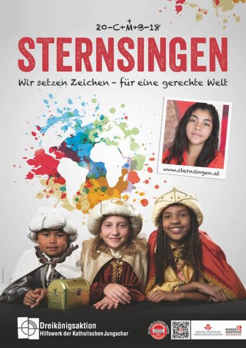 Sternsingerplakat 2018 (© Foto: Dreikönigsaktion der Katholischen Jungschar)