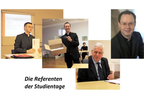 Die Referenten der Studientage: Dietmar Grünwald, Thorsten Schreiber, Franz Küberl, Franz Josef Rauch (© Foto: Priesterseminar)