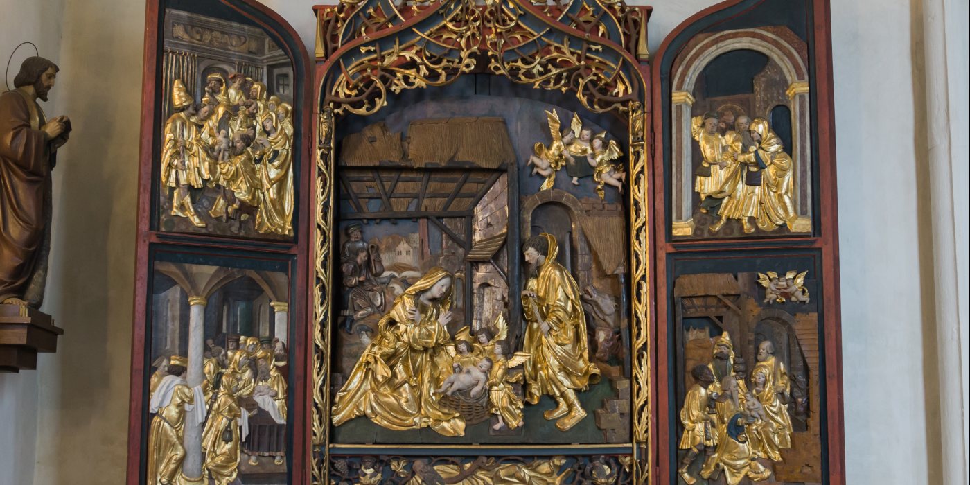 © Foto: Mag. Bernhard Wagner: Flügelaltar mit Weihnachtsszene