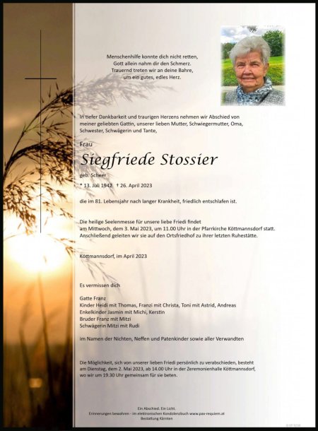 Bild: Sterbefälle / Smrti