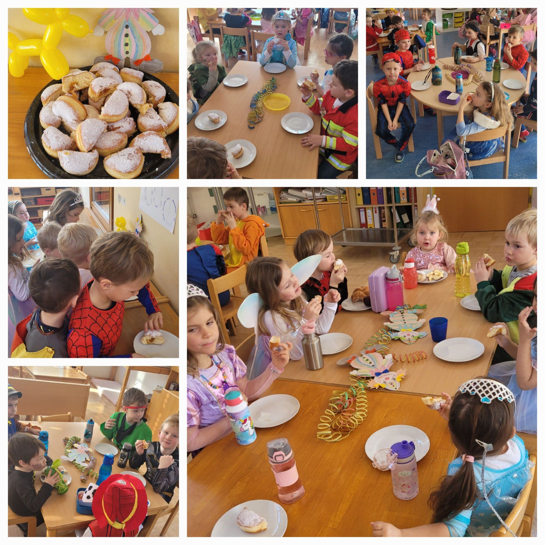  Faschingsdienstag im Kindergarten Illustration 