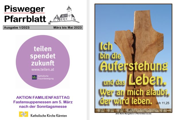 Bild: Das neue Pisweger Pfarrblatt ist da