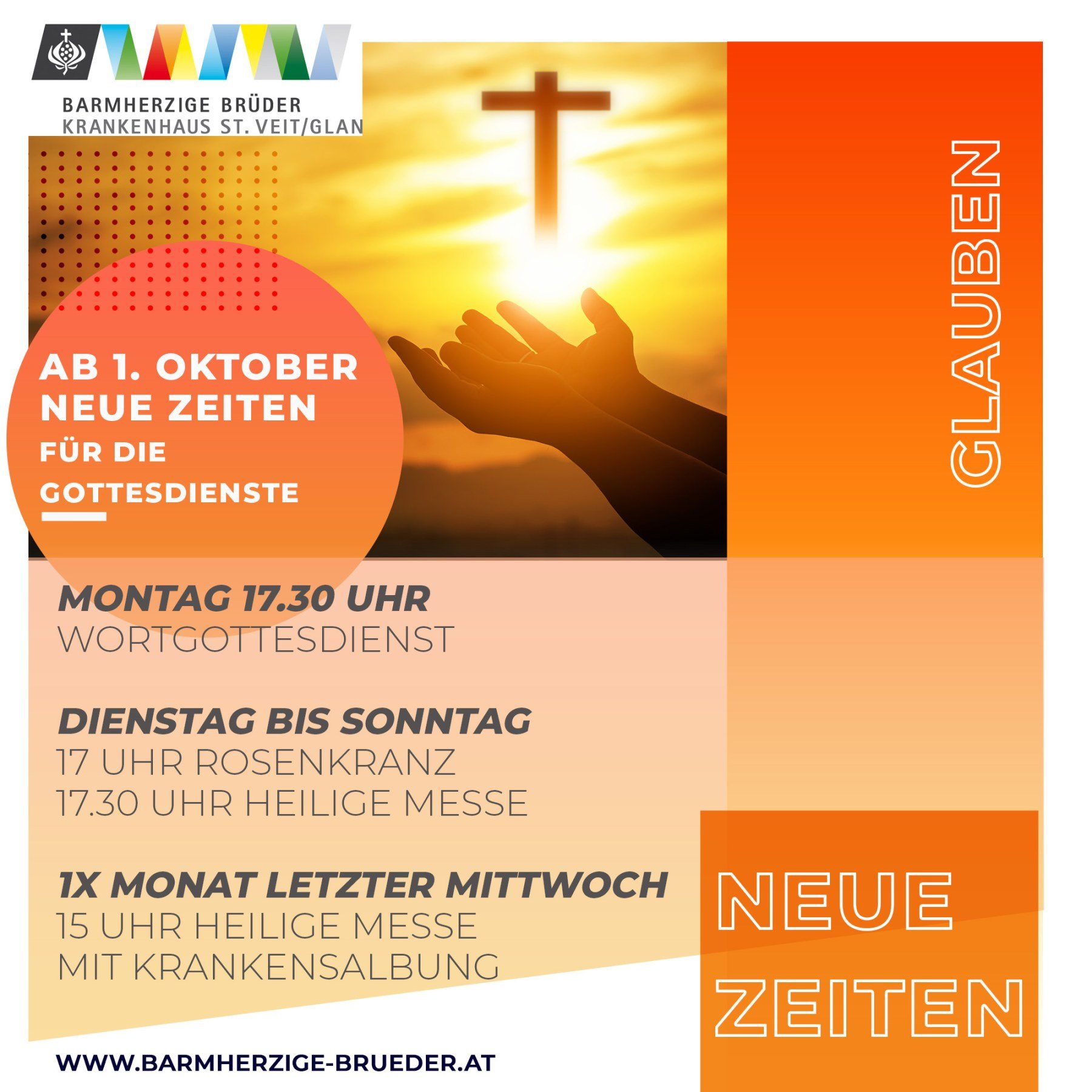 Neue GottesdienstZeiten