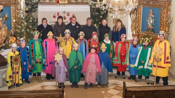 Bild: Sternsinger unterwegs in  Kremsbrücke und Kremsalpe