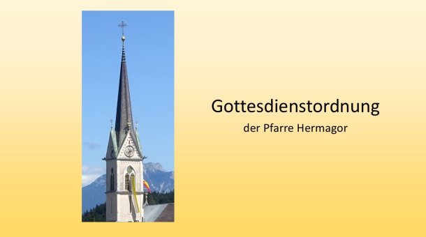Gottesdienstordnung