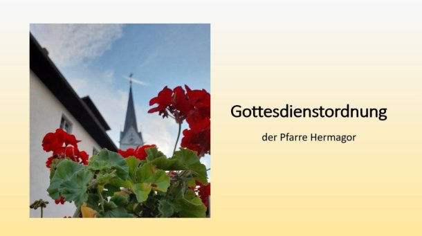 Gottesdienstordnung