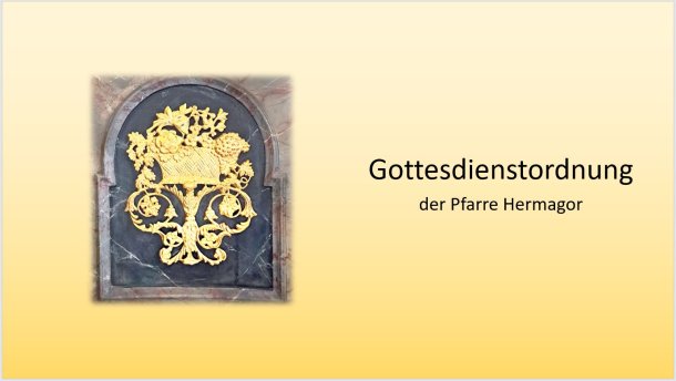 Gottesdienstordnung