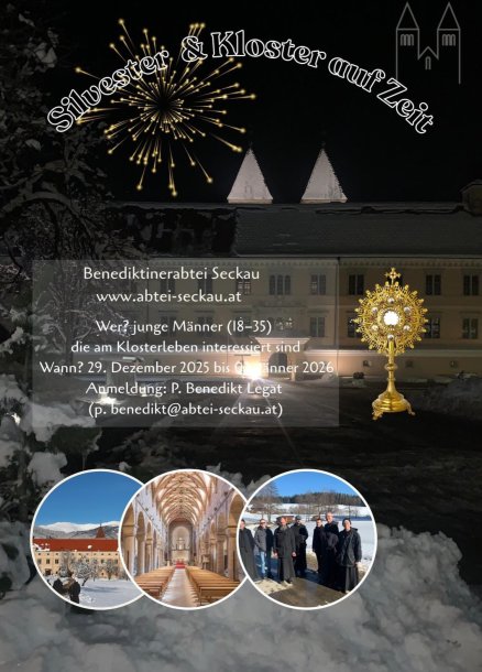 Bild: Herzliche Einladung mit den Mönchen den Jahreswechsel zu begehen.