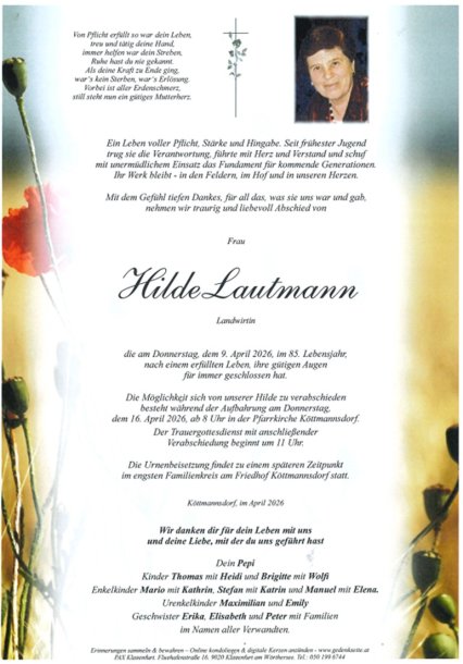 Bild: Sterbefälle / Smrti