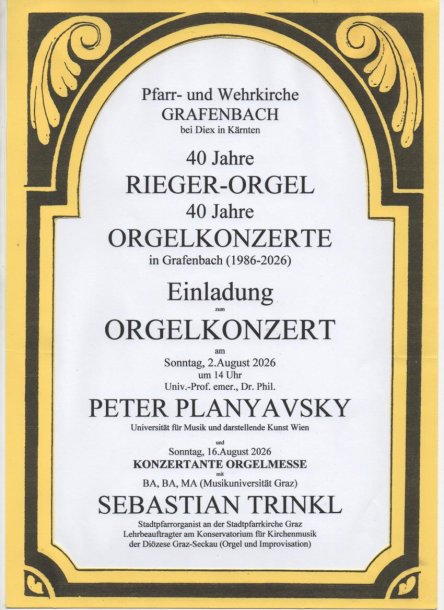 Bild: Orgelkonzert und Konzertante Orgelmesse