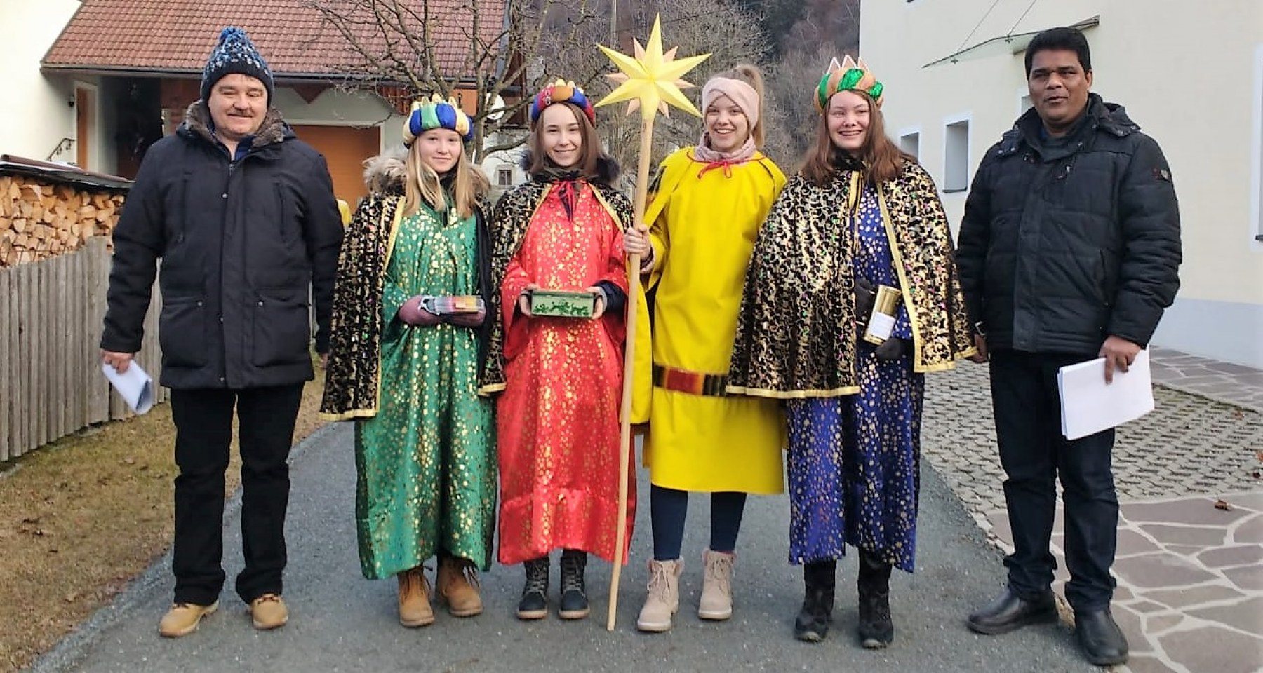 Die Sternsinger sind unterwegs