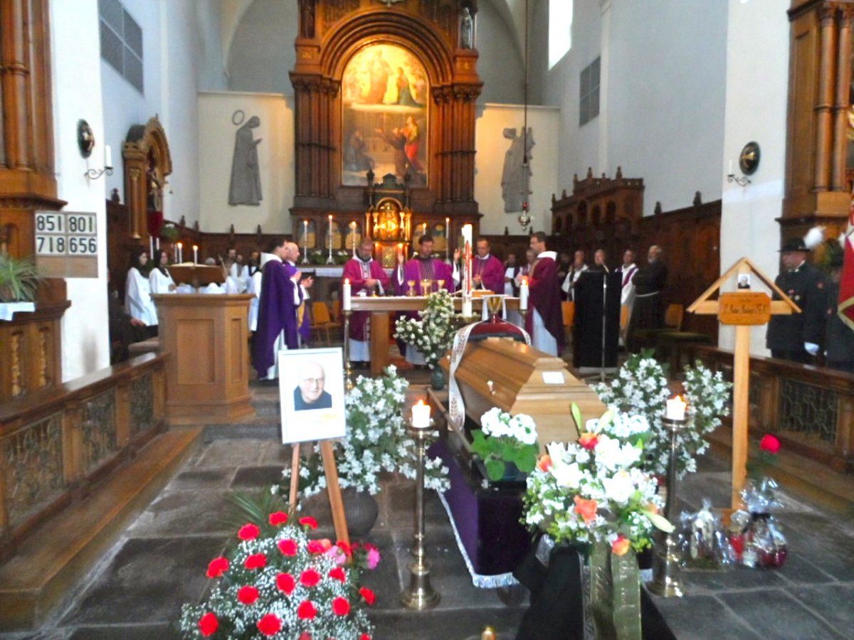 Begräbnis von P. Markus in Hall/Tirol