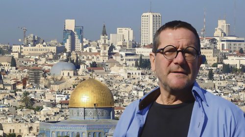 Wolfgang Sotill und ein Blick auf Jerusalem (Fotomontage: Wikimedia CC0 und privat) Wolfgang Sotill und ein Blick auf Jerusalem (Fotomontage: Wikimedia CC0 und privat)