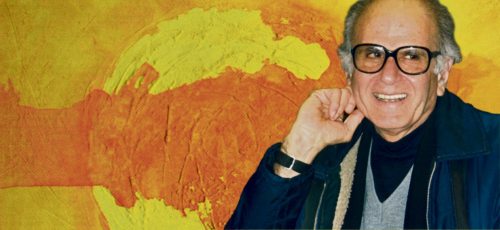 Henri Boulad vor dem Bild “Zwei reichen sich die Hände“ von Anneliese Di Vora (Coverbild des Buches “Wer vergibt, ist Gott ähnlich; s. Buchtipp) (© Foto: privat) Henri Boulad vor dem Bild “Zwei reichen sich die Hände“ von Anneliese Di Vora (Coverbild des Buches “Wer vergibt, ist Gott ähnlich; s. Buchtipp) (© Foto: privat)