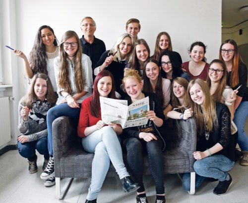 Das Team der Nachwuchs-JournalistInnen (© Foto: eggenberger) Das Team der Nachwuchs-JournalistInnen (© Foto: eggenberger)