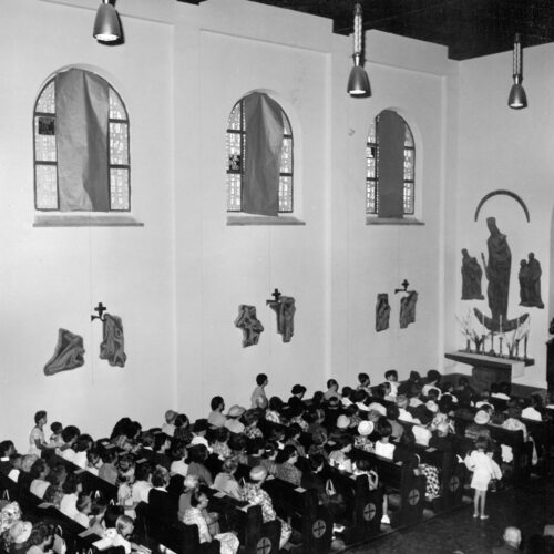 5. August 1962 - Segnung der neuen Kirchenfenster 5. August 1962 - Segnung der neuen Kirchenfenster