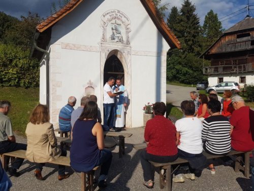 Hl. Messe in der Dorfkapelle Matschiedl am 15.09.2018 (Bild: Michael Bacher).