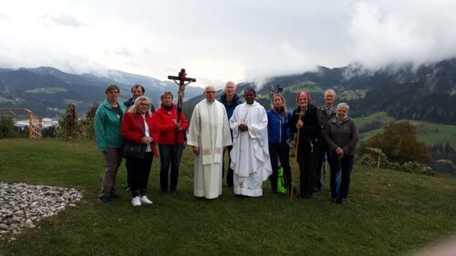 Pilgergruppe in Sv. Križ