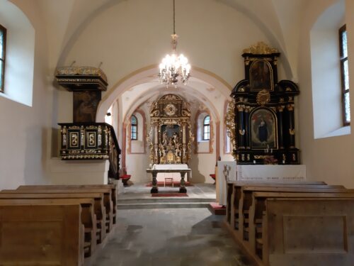 Die Innere der Wahllfahrtskirche Alt-St. Josef am Tratten (JW). Die Innere der Wahllfahrtskirche Alt-St. Josef am Tratten (JW).