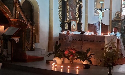 Medjugorje-Andacht – Meditationsgebet. (Bild: P.St.). Medjugorje-Andacht – Meditationsgebet. (Bild: P.St.).