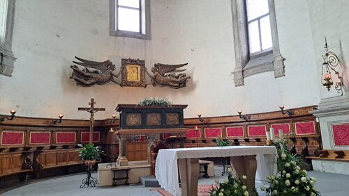 Der Reliquienschrein des Evangelisten Lukas in der Basilika Santa Guistina.<br />
Foto: P. Emmanuel-Maria Fitz OFM Der Reliquienschrein des Evangelisten Lukas in der Basilika Santa Guistina.<br />
Foto: P. Emmanuel-Maria Fitz OFM