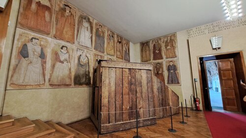 Führung Universität Padua - Pult von Galilieo Galilei<br />
Foto: P. Emmanuel-Maria Fitz OFM Führung Universität Padua - Pult von Galilieo Galilei<br />
Foto: P. Emmanuel-Maria Fitz OFM