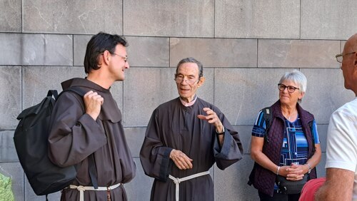 Kurzführung im Heiligtum San Antonio in Gemona di Friaul.<br />
Foto: P. Emmanuel-Maria Fitz OFM Kurzführung im Heiligtum San Antonio in Gemona di Friaul.<br />
Foto: P. Emmanuel-Maria Fitz OFM
