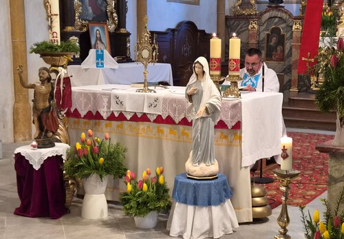 Maiandacht und hl. Messe am 1. Mai 2026. (Bild: P. St.).