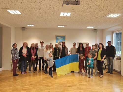 Frauen aus der Ukraine lernen im Pfarrzentrum St. Nikolai die deutsche Sprache.<br />
Foto: privat