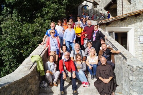 Die Pilgergruppe nach Assisi in Greccio<br />
Foto: privat