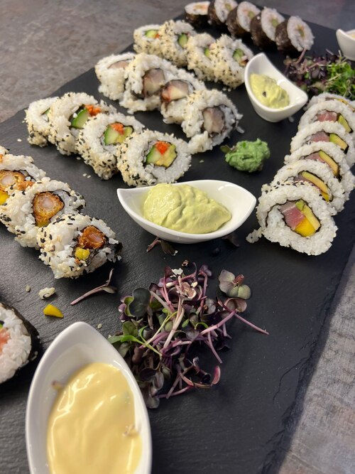 Ergebnis des Sushi-Workshops