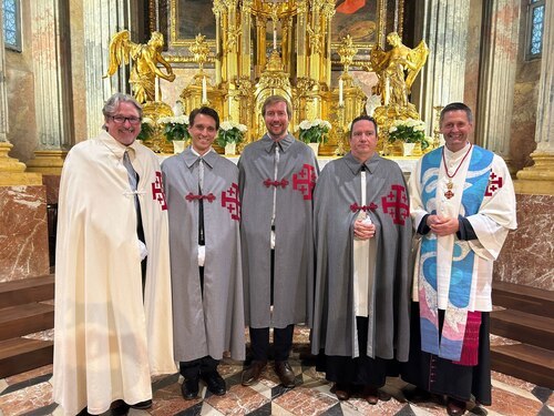 Der Leitende Komturei mit Christian Waldmann, Thomas Pfeffer, Otto Hoffmann und Prior Peter Allmaier. Foto: Komturei Klagenfurt