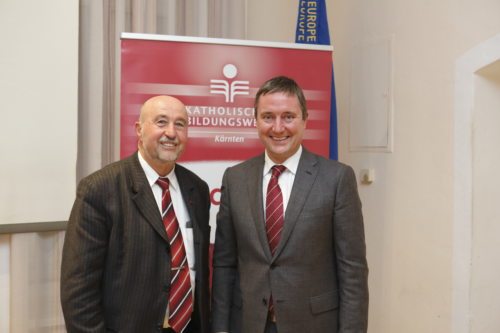  Zink (r.) und Virt sprachen über die „letzte Lebensaufgabe“. (© Foto: Haab)