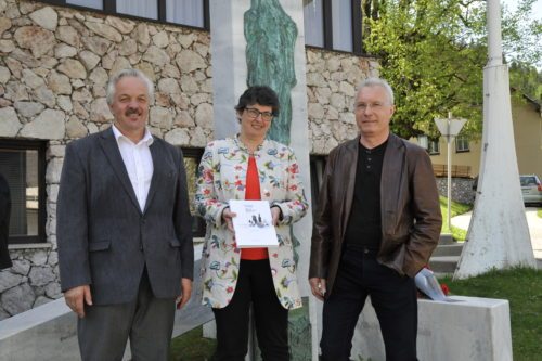 Pobudniki knjige: Pavel Zablatnik, Brigitte Entner, Hanzi Čertov (foto: Gotthardt)