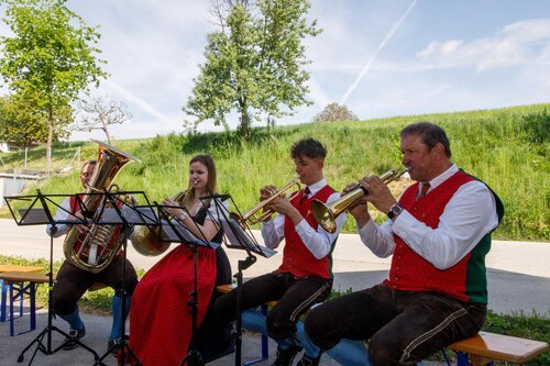 Quartett der Glantaler Blasmusik Frauenstein<br />
Foto: Anton Wieser Quartett der Glantaler Blasmusik Frauenstein<br />
Foto: Anton Wieser