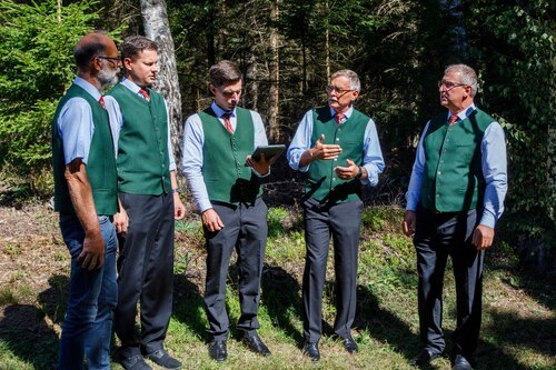 Quartett der Sängerrunde Obermühlbach<br />
Foto: Anton Wieser