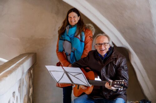 musikalische Umrahmung: christine und Gerhard Marschnig<br />
Foto: Anton Wieser